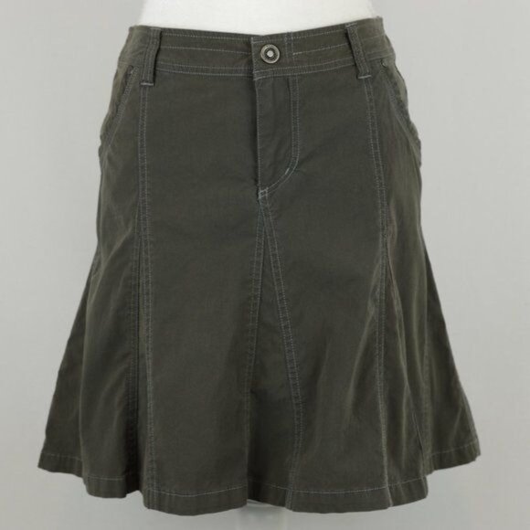 Kuhl Splash Women's Size 2 Gray Stretch A-Line Mini Skirt - Picture 2 of 10